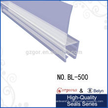clear plastic shower door seal for 90 degree